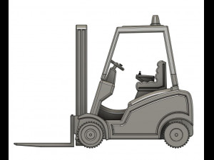 1-35 Scale Loading Forklift Model 3D Druckmodell