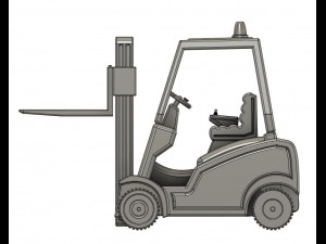 1-35 Scale Loading Forklift Model 3D Druckmodell