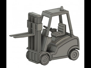 1-35 Scale Loading Forklift Model 3D Druckmodell