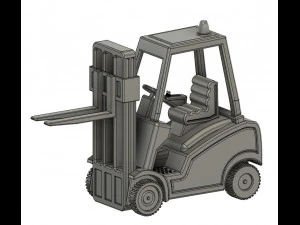 1-35 Scale Loading Forklift Model 3D Print Model