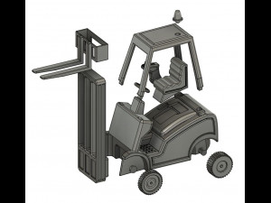 1-35 Scale Loading Forklift Model 3D Druckmodell
