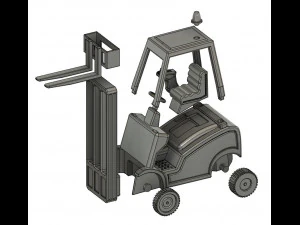 1-35 Scale Loading Forklift Model 3D Print Model