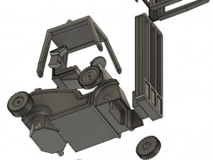 1-35 Scale Loading Forklift Model 3D Druckmodell