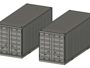 187 Scale H0 Model Container for Model Trains and Dioramas Model do druku 3D