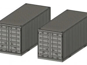 187 Scale H0 Model Container for Model Trains and Dioramas 3D Print Model