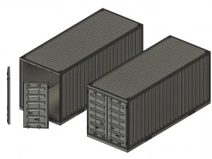 187 Scale H0 Model Container for Model Trains and Dioramas 3D Print Model