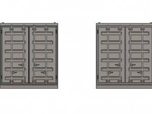 1-144 Scale Gundam Cargo Transport Container for Dioramas 3D Print Model