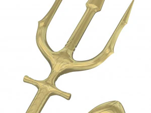 Trident Acquaman voor actiefiguur schaal 1-10 3D printmodel