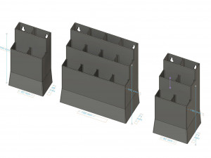 Three models of brush holders 3D Print Model