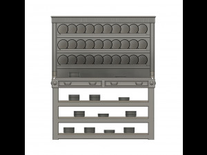 Caf Parisien Acessories for Titanic Hachette 1200 scale 3D 프린트 모델