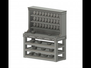 Caf Parisien Acessories for Titanic Hachette 1200 scale 3D 프린트 모델