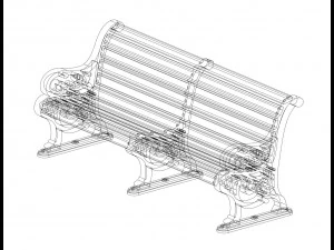 Bench for Titanic 1-200 Scale 3D Print Model