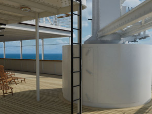 Staircases from Hachette Titanic model 1-200 scale 3D Print Model