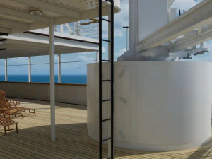 Staircases from Hachette Titanic model 1-200 scale 3D Print Model