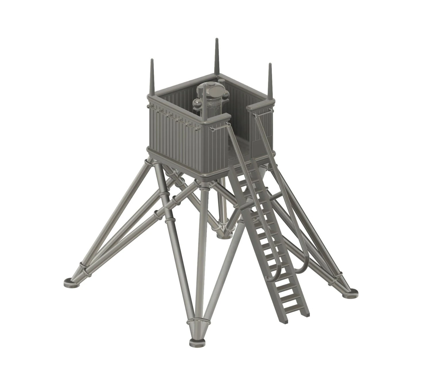Ship lookout from Hachette Titanic model 1-200 scale 3D Print Model .c4d .max .obj .3ds .fbx .stl .blend 