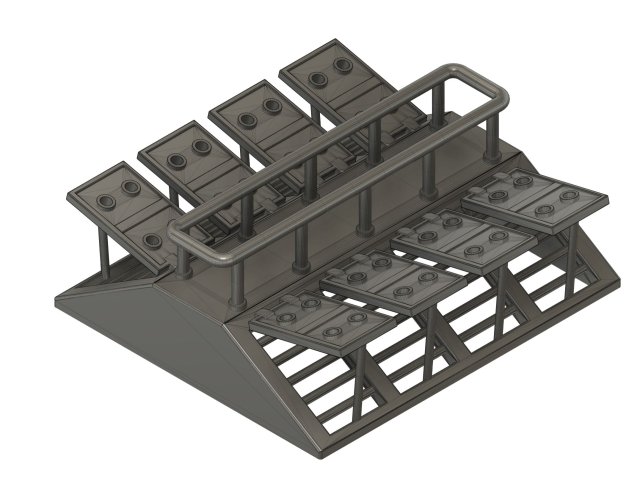 Ship deck roof from Hachette Titanic model 1-200 scale Modelo de Impressão 3D .c4d .max .obj .3ds .fbx .stl .blend