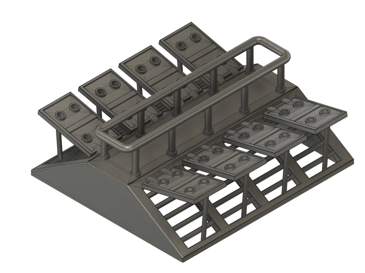 Ship deck roof from Hachette Titanic model 1-200 scale 3D Print Model .c4d .max .obj .3ds .fbx .stl .blend 