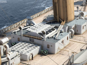 Ship deck roof from Hachette Titanic model 1-200 scale Modelo de Impressão 3D