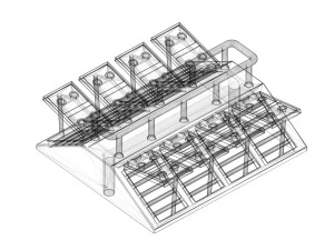 Ship deck roof from Hachette Titanic model 1-200 scale 3D Print Model