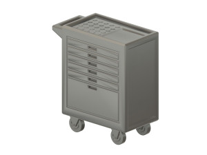 164 scale tool cart Tool Trolley 3D Baskı Modeli
