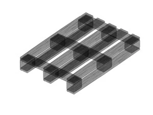 Scale 1-64 Pallet for diorama 3D Print Model