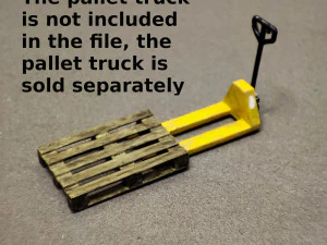 Scale 1-64 Pallet for diorama 3D Print Model