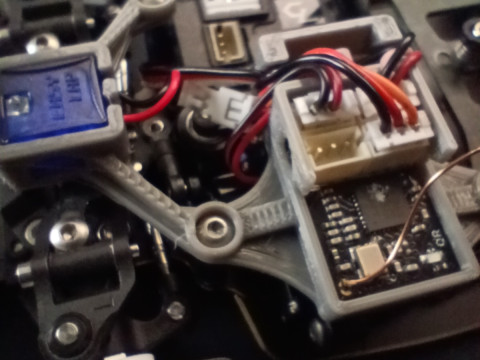 Support Receiver and Transponder with Cable Holder for 128 GLR RC Car 3Dプリントモデル