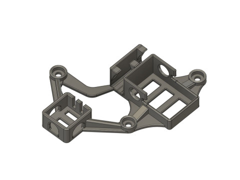 Support Receiver and Transponder with Cable Holder for 128 GLR RC Car 3Dプリントモデル