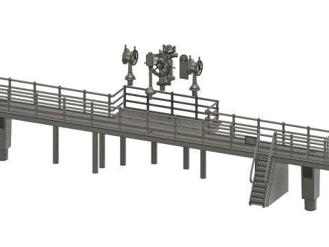 Bow command bridge for Titanic 1200 Hachette 3D Print Model