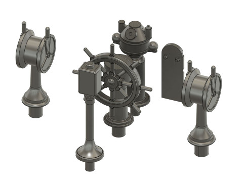 Bow command bridge for Titanic 1200 Hachette 3D Print Model