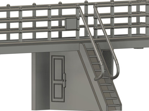 Bow command bridge for Titanic 1200 Hachette 3D Print Model