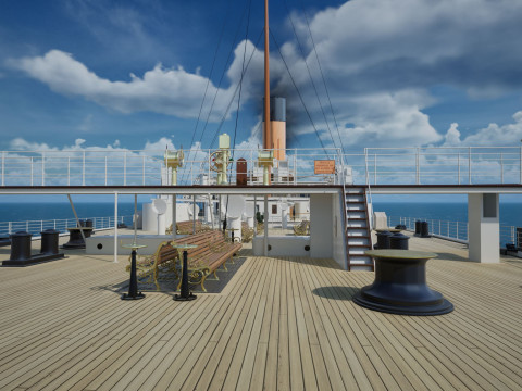 Bow command bridge for Titanic 1200 Hachette 3D Print Model