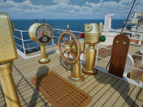 Bow command bridge for Titanic 1200 Hachette 3D Print Model
