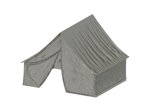 American Civil War Tent 172 Scale for Diorama 3D 打印模型