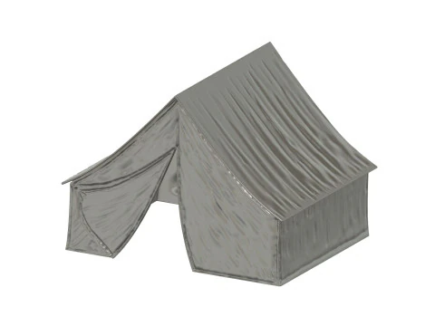 American Civil War Tent 172 Scale for Diorama 3D Print Model