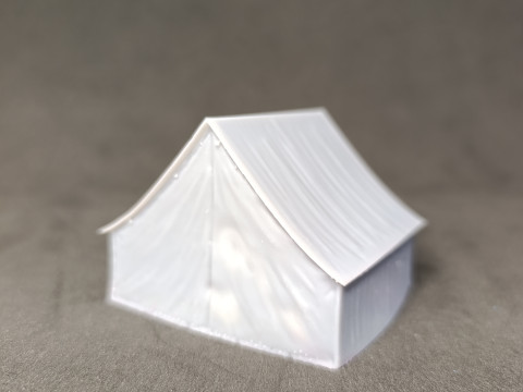 American Civil War Tent 172 Scale for Diorama 3D 프린트 모델