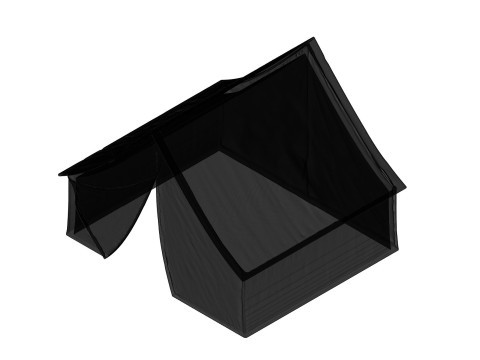 American Civil War Tent 172 Scale for Diorama 3D 프린트 모델