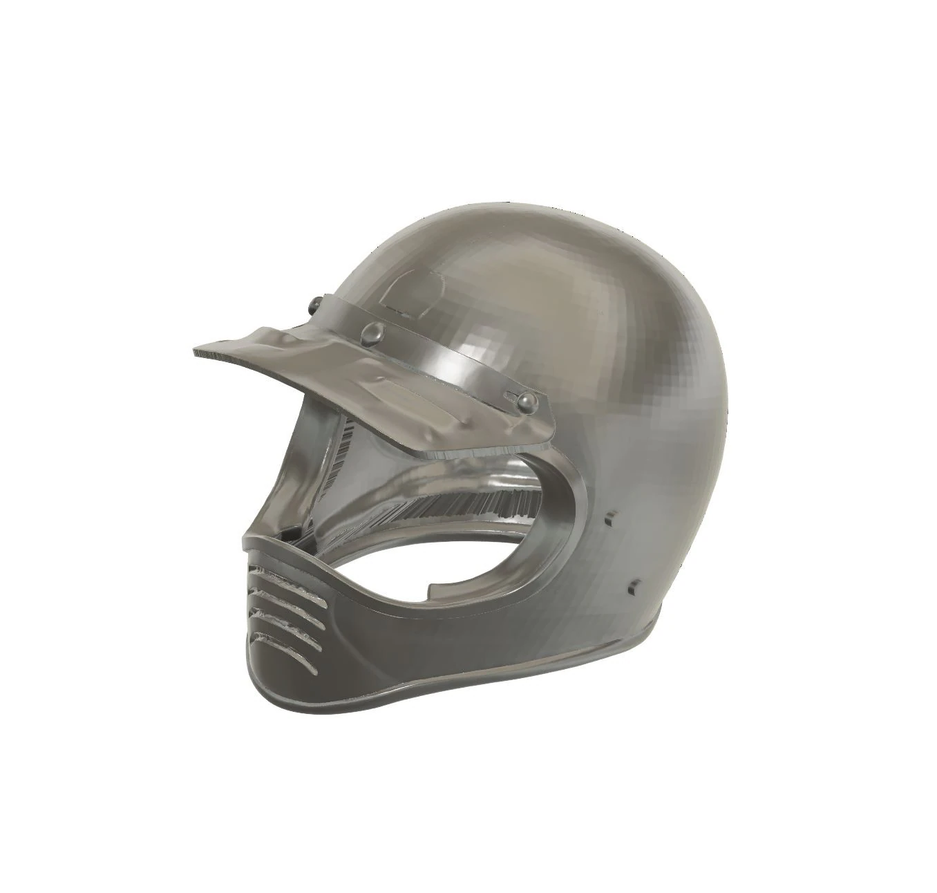 Old Motocross Helmet 112 Scale 3D Print Model .c4d .max .obj .3ds .fbx .stl .blend