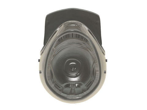 Alter Motocross-Helm im Maßstab 112 3D Druckmodell