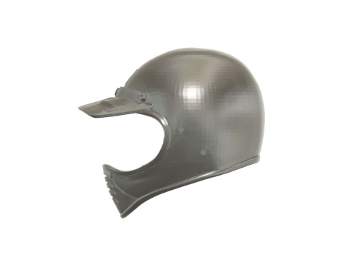 Alter Motocross-Helm im Maßstab 112 3D Druckmodell