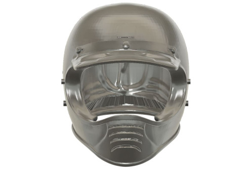 Alter Motocross-Helm im Maßstab 112 3D Druckmodell