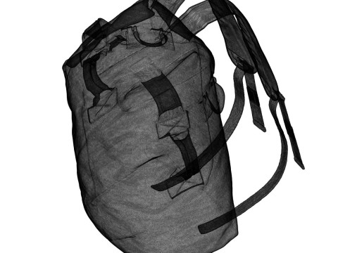 Motorradrucksack im Maßstab 112 3D Druckmodell