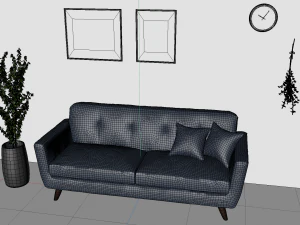 Simple Sofa 3D Model