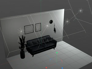 Simple Sofa 3D Model