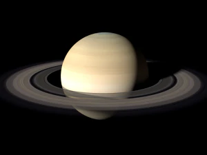 Realistic planet saturn 3D Model
