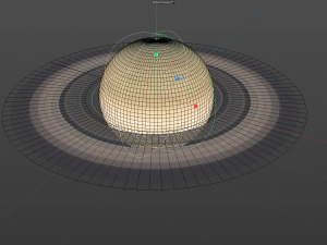 Realistic planet saturn 3D Model
