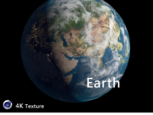 Realistic planet Earth 3D-Modell