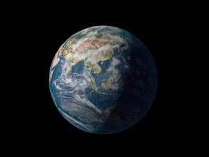 Realistic planet Earth 3D-Modell