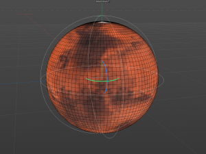Realistic planet mars Model 3D