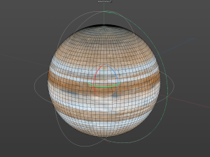 Realistic planet jupiter Model 3D
